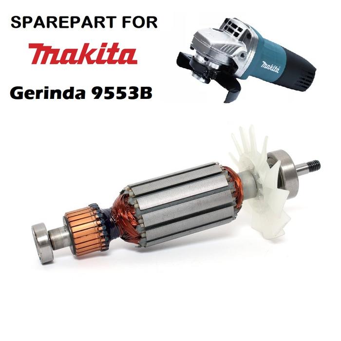 Sparepart Armature / Gulungan Dinamo Gerinda MAKITA 9553B