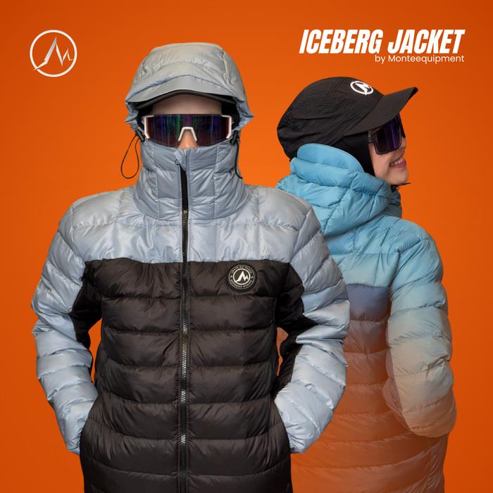 MONTE EQUIPMENT ICEBERG PRO TWO TONE PUFFER JACKET - JACKET PUFFER MUSIM DINGIN JAKET GUNUNG  JAKET 