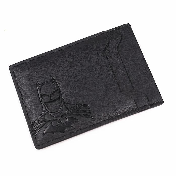 Id Wallet For Men Leather Slim Card Holder Case Cover With Cutout Superhero Face Eyes Mask Gift For 