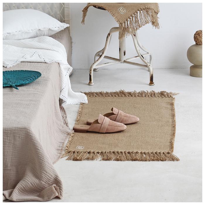 Jute Rug Area Rugs Macrame Table Runner Tables Cloth Decoration