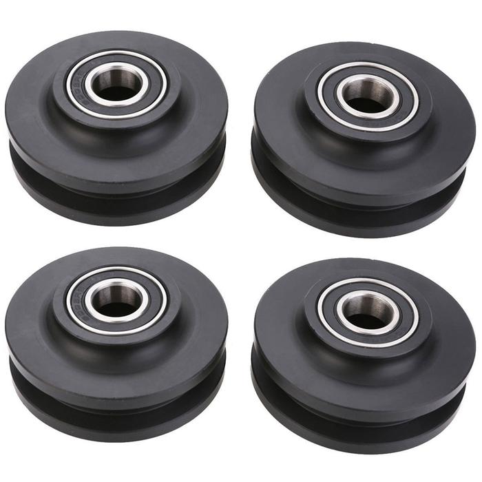 4PCS Double Bearing Barn Door Pulley American Sliding Door Pulley