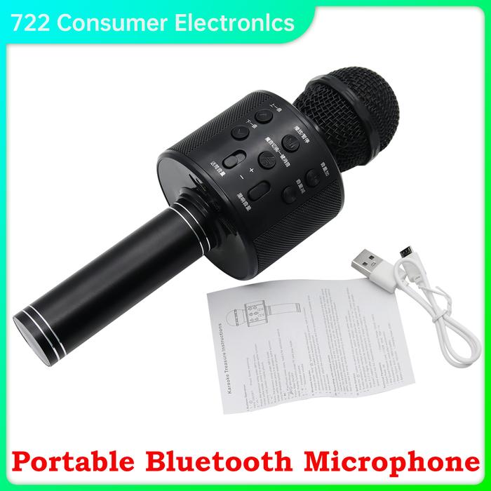 AD Portable Bluetooth Karaoke DJ Microphone Wireless Professional