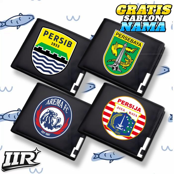DOMPET ANAK DAN DEWASA DOMPET GAMBAR CLUB TEAM SEPAKBOLA INDONESIA FOOTBALL PERSIB PERSIJA MADRID PS