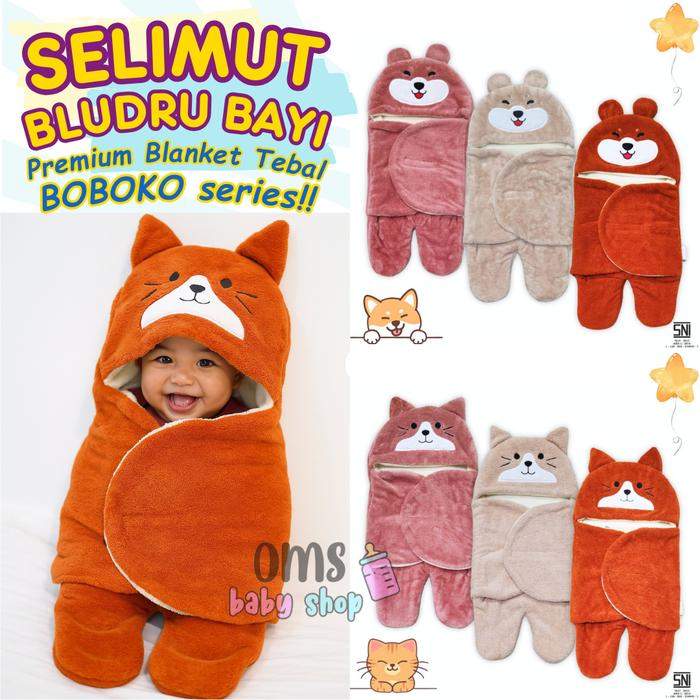 Boboko!! Selimut Bludru Celana Bayi Newborn | Selimut Bulu Tebal Boboko Premium | Newborn 0-6 Bulan 