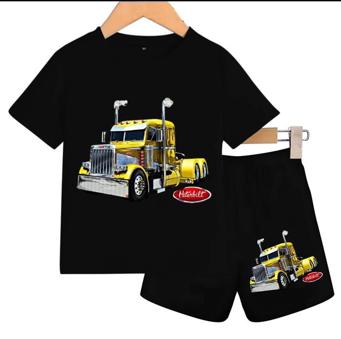 Setelan kaos anak premium baju kaos anak 1-15 thn / TRUCK KONTAINER