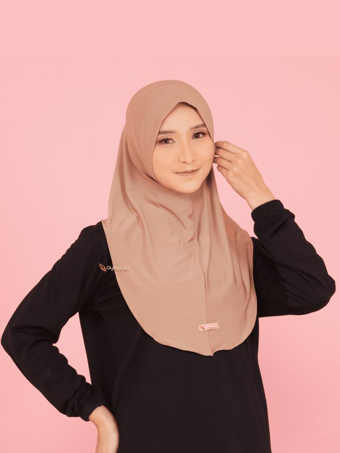 Maysaron Hijab Instant Sport Sheeva Medium Jilbab Instan Non Pet Bahan Jersey Premium  Lembut Soft P