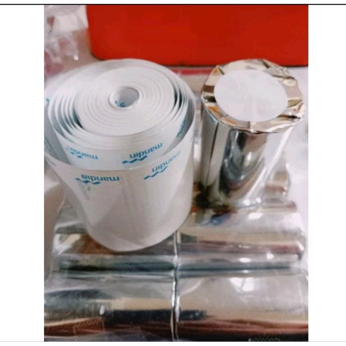10 pcs kertas struk thermal logo mandiri 58x40mm eds printer logo 58mm