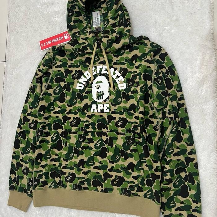 BAPE X Undefeated ABC College Pullover Hoodie • Green