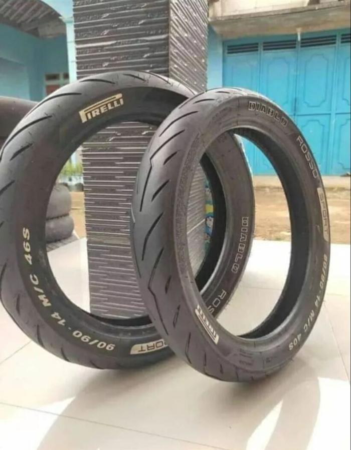 PROMO!!!BAN RACE MOTOR MATIC RING 14 MERK PIRELI DIABLO SEPASANG ROAD Motorcycle