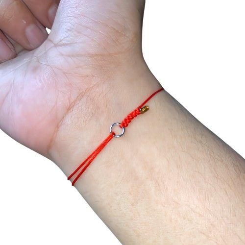 Gelang tali merah redline tipis premium titanium elegan tahan air, Gelang Redline Bracelets