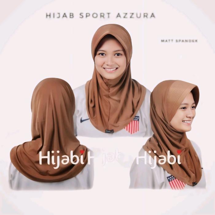 Hijab Instant Pet Besar Dari AZZURA Bahan Adem Spandek Cocok untuk Olahraga dan Sehari Hari Simple S