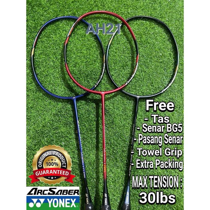 [ ORIGINAL ] Raket Badminton Yonex Voltric Lite / Astrox Lite / GR 303 / NANOFLARE 001 ARC Saber 1 C