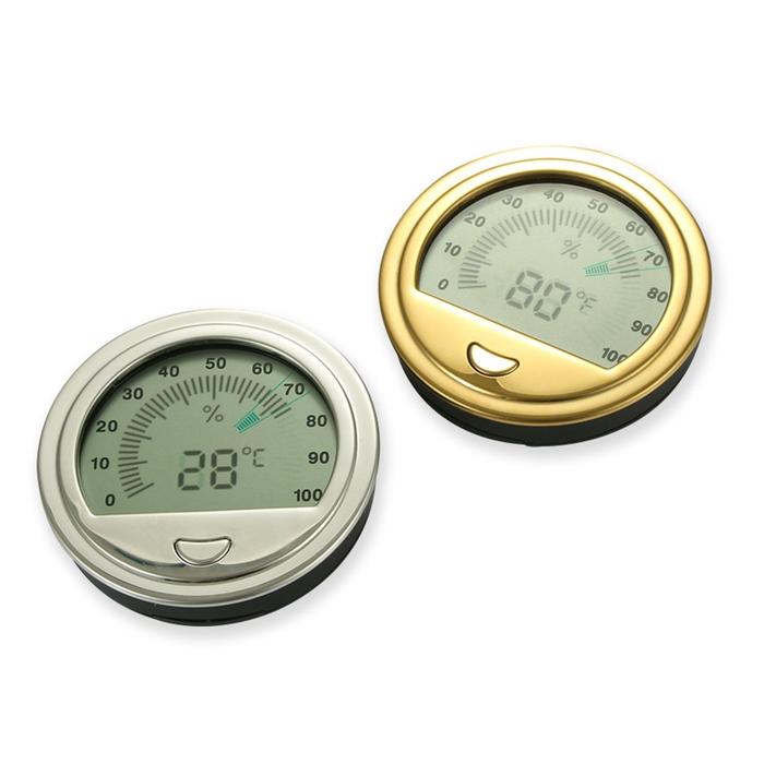 85AC 2 in 1 Cigar Hygrometer Thermometer Round Hygrometer for Cigar