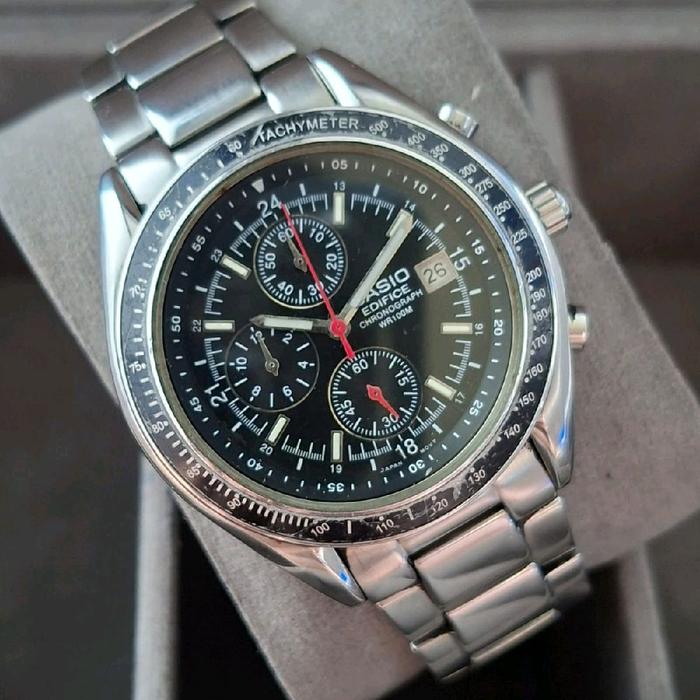 Casio Speedmaster Edifice EF 503D Black Dial Chronograph