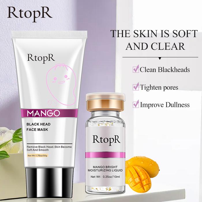 RtopR 2-pcs Skincare Set Mango Blackhead Remover ment Nose
