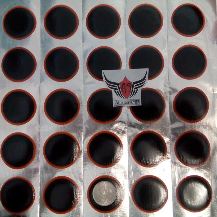 Karet Tambal Ban Maruni / Karet Tip-Top / One Pacth Diameter 4 Cm