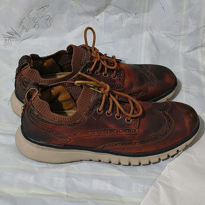 Sepatu Wing tip Pria Skechers Mark Nason Los Angeles Neo Creswell Oxford Caramel 39.5 / 25cm - Prilo