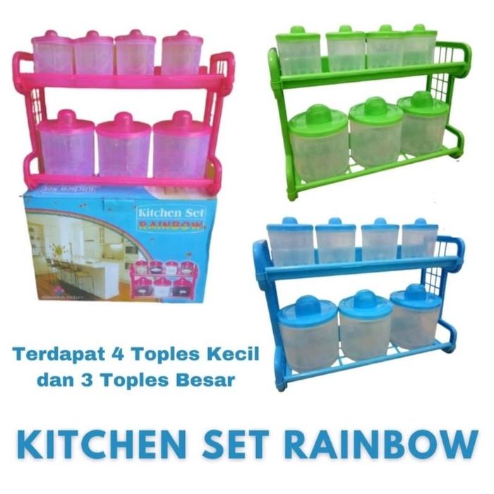 Rak Tempat Bumbu Kitchen Set Doremi Tempat Bumbu Doremi Rainbow