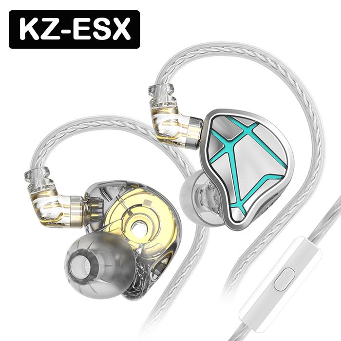 KZ-ESX Wired Earphones Portable In Ear Wired Earphone Ergonomic Noise