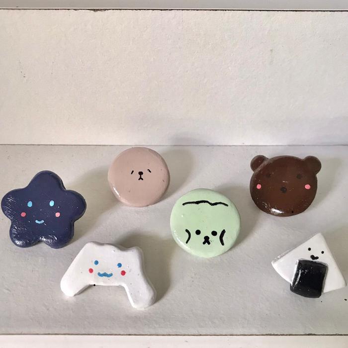 clay pin / clay / pin / bros karakter / pin karakter