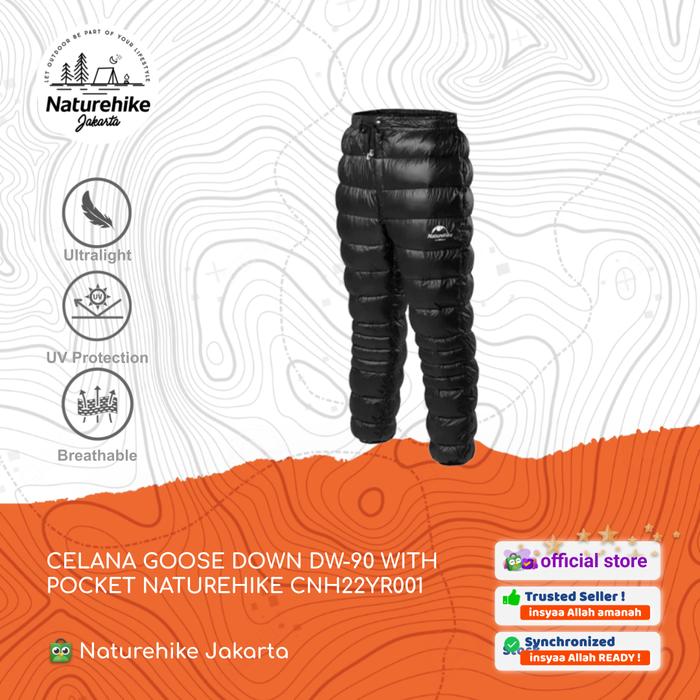 NATUREHIKE CELANA GOOSE DOWN BULU ANGSA DW-90 POCKET KANTONG CNH22YR001