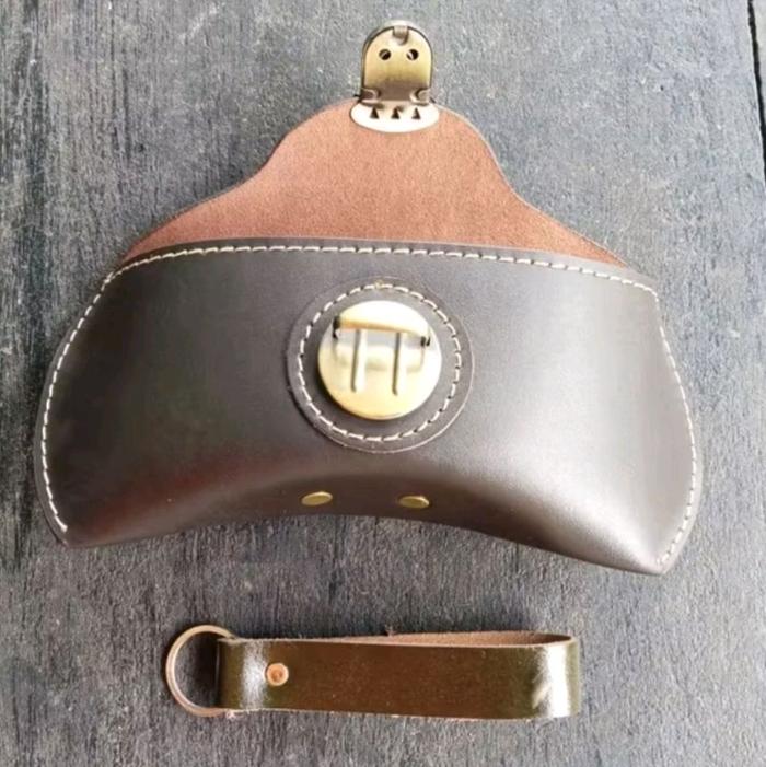 SARUNG PINGGANG KACAMATA KULIT ASLI DOMPET KACAMATA TIDUR KULIT ASLI