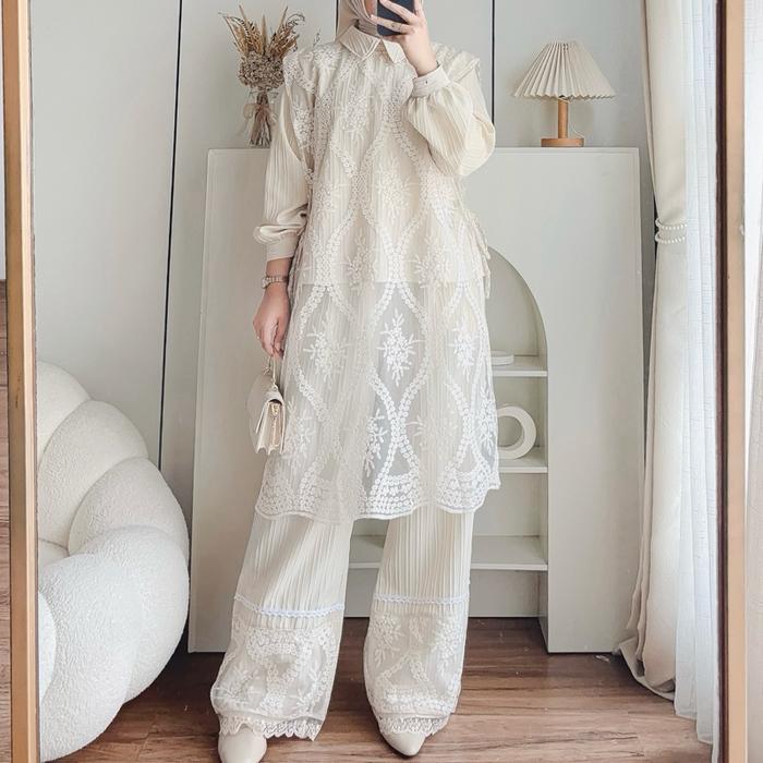 Kian Setcel / Setelan Celana / Outfit Lebaran Wanita Muslim