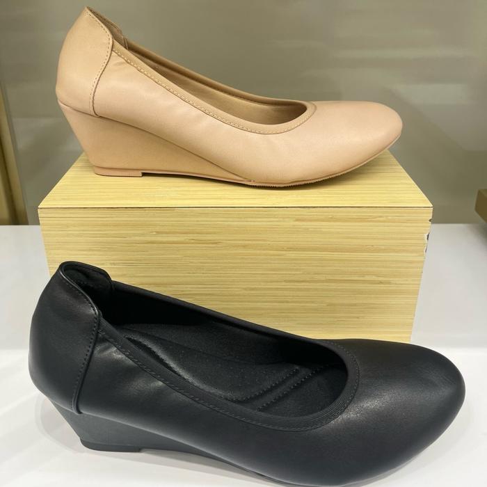 BE-BOB ART SHELLA X24012 SEPATU WEDGES HAK 7CM ORI MATAHARI