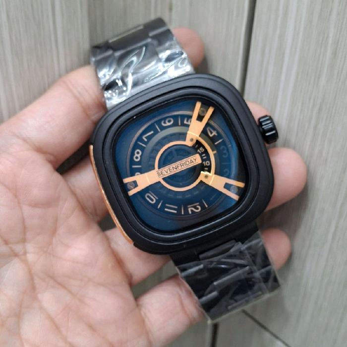 JAM TANGAN PRIA SEVEN FRIDAY RANTAI ANALOG ELEGANT