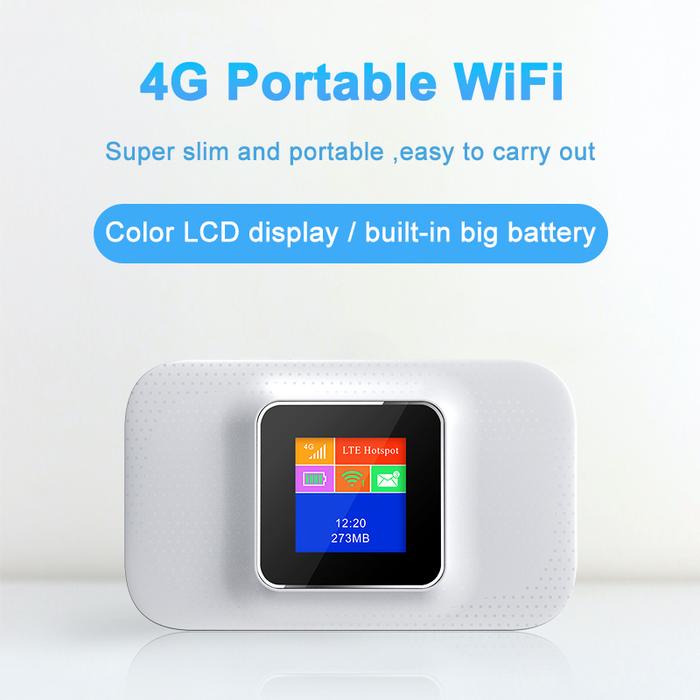 4G SIM card wifi router color LCD display lte wifi modem Sim Card