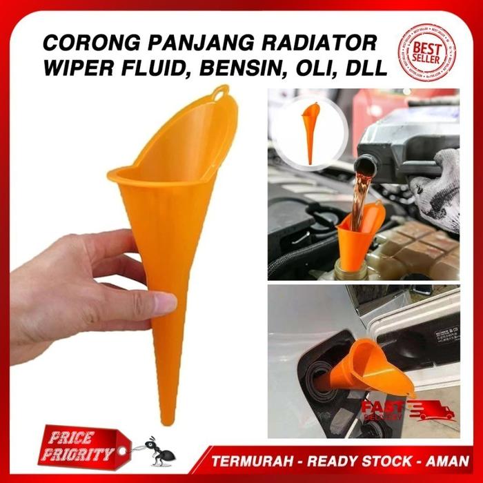 Corong Panjang Oli,Radiator Mobil, Air Wiper, Bensin Tebal