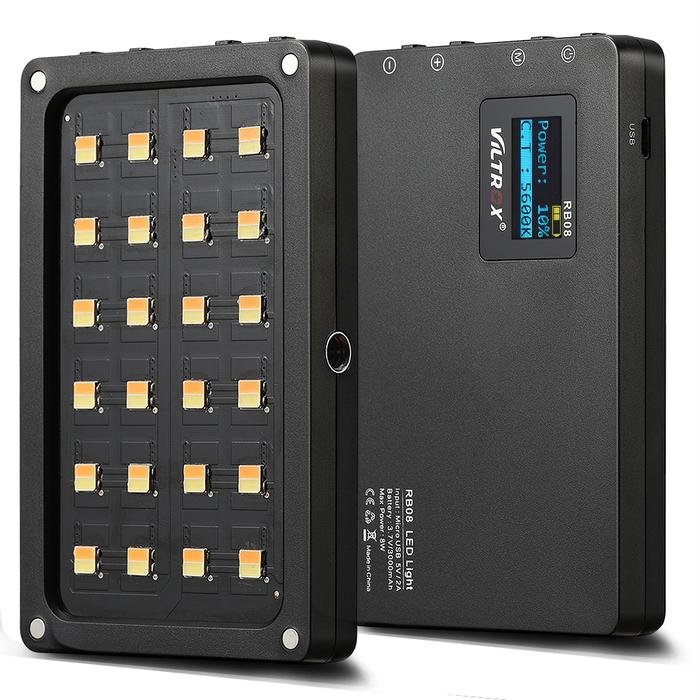 Viltrox RB08 Bi-color 2500K-8500K Mini Video LED Light Portable Fill