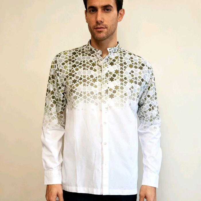 MANZONE kemeja koko pria lengan panjang original baju