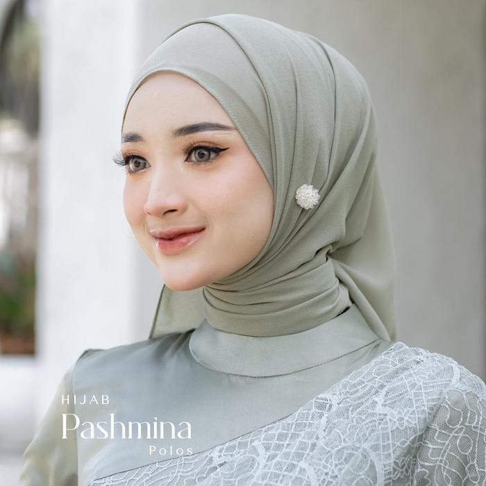 LYF Official Pashmina Almira Polos Jilbab Kerudung Hijab Bahan Ceruty Baby Doll Wanita Muslimah