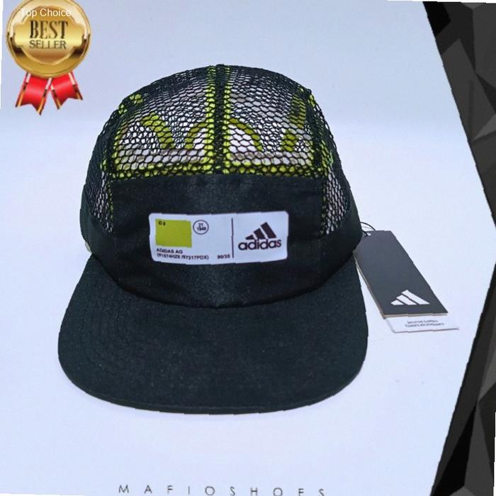 TOPI ADIDAS FIVE 5 PANEL ATLETIC CAP RUNNING LARI UNISEX BLACK | Kekinian