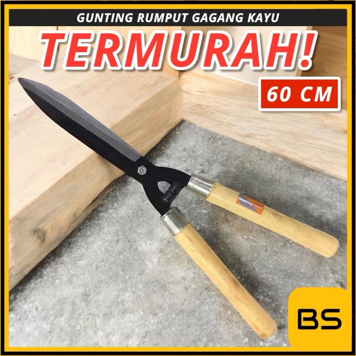 Gunting Rumput Gagang Kayu LOKAL Taman Kebun Dahan Ranting Daun Pagar MURAH