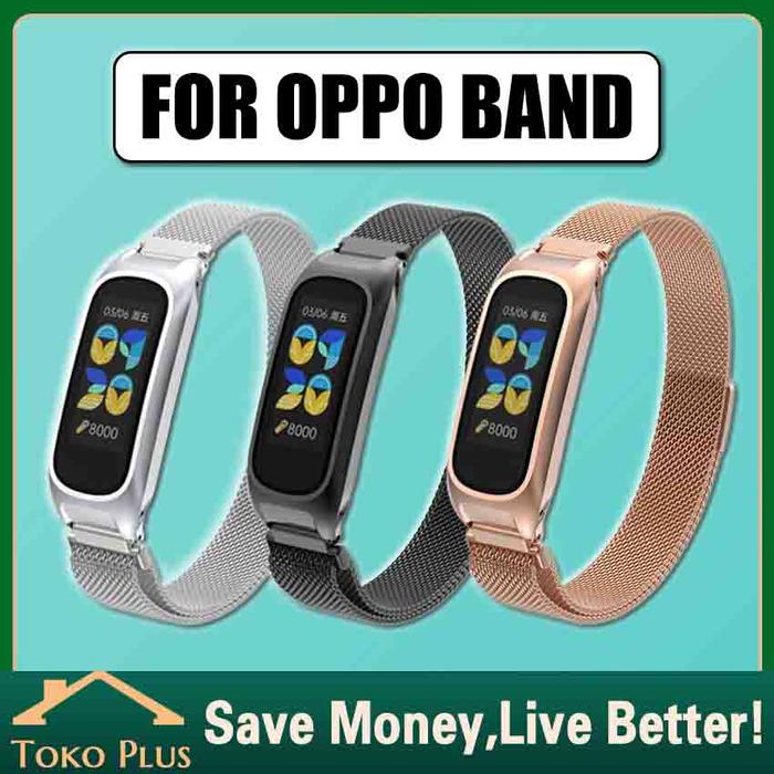 Strap Metalic OPPO Band Tali Pengganti OPPO Strap Stainless Steel OPPO Band Smartwatch Strap Milanes