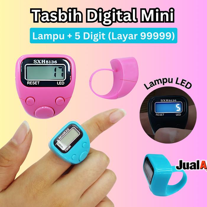 Tasbih Digital Mini SXH LED Alat Hitung Zikir Lucu tasbih  sholawat