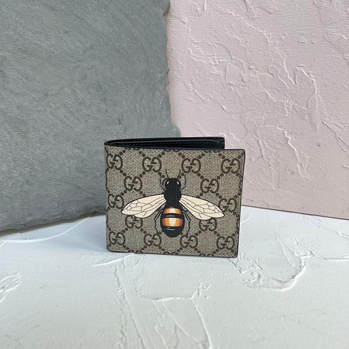 GUCCI BIFOLD WALLET BEE WALLET IN BEIGE