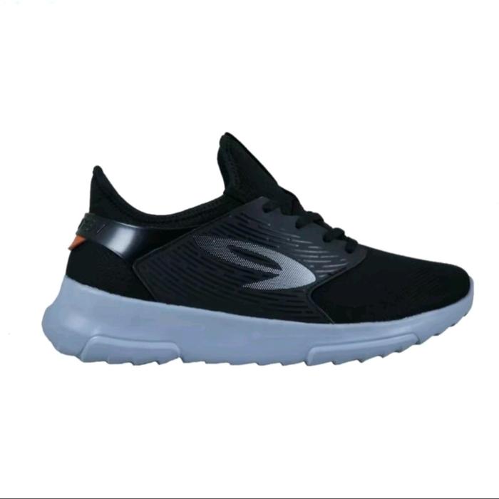 910 Nineten Kiva Sepatu Running - Hitam/Abu Olahraga Running Outdor Abu Sport