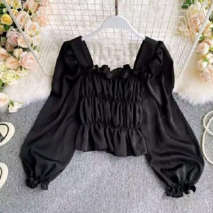 Mita Blouse Sabrina Big Size Lengan Panjang