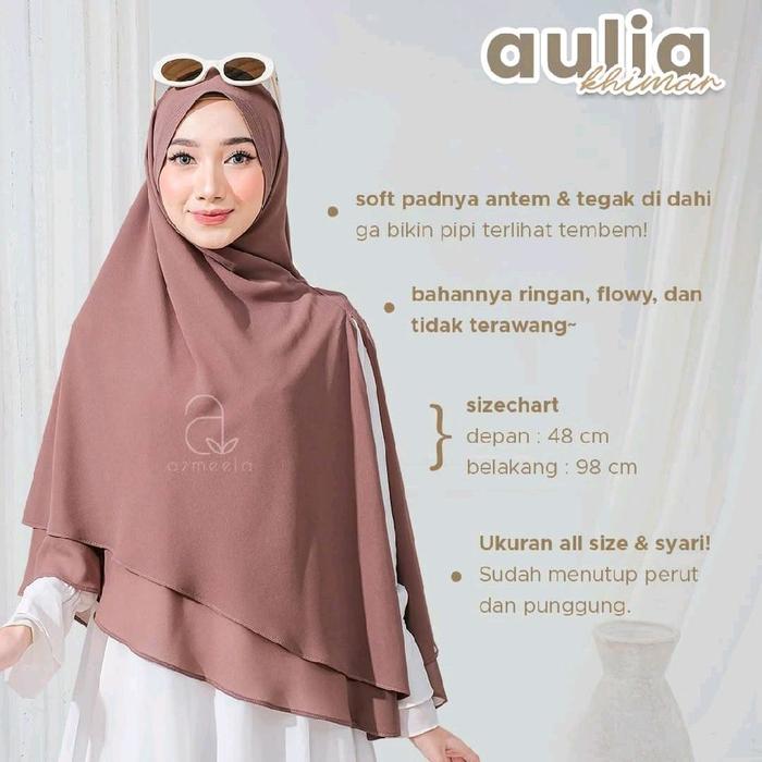 Azmeela Aulia Khimar Jilbab Ceruty Babydoll Syari
