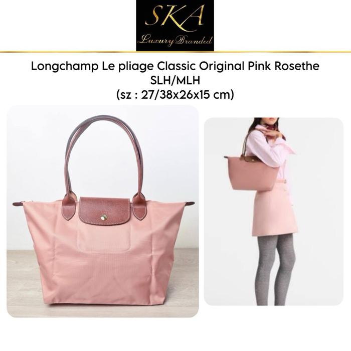 Longchamp Le pliage Classic Original Pink Rosethe SLH/MLH