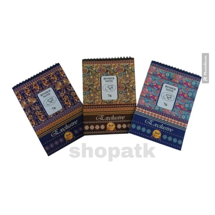 Block Note Spiral / Buku Catatan Agenda Bergaris A5  Motif Batik - Moshi Moshi AP076 MURAH!