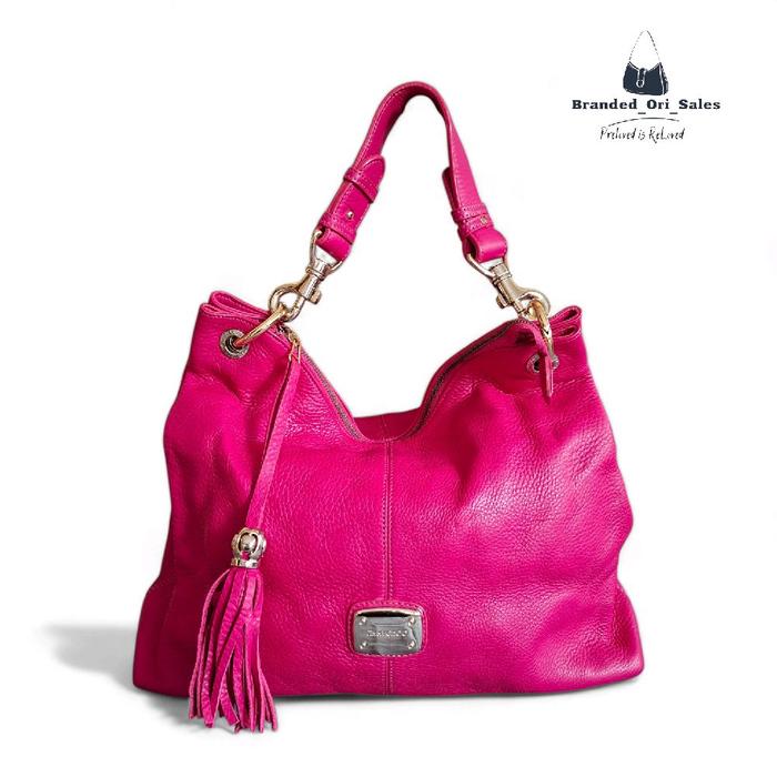 TAS WANITA JIMMY CHOO FUSHIA HOBO BAG