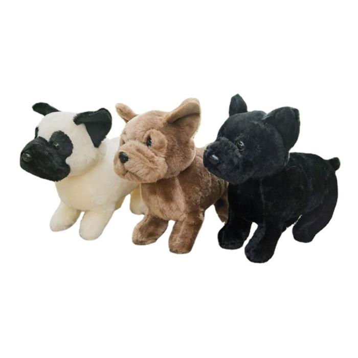 Realistic Bulldog High Fidelity Pug Cute Plushie Shar Pei Dog Plush