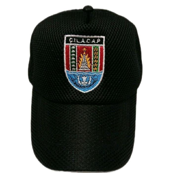 topi dinas logo kabupaten cilacap full bordir original premium
