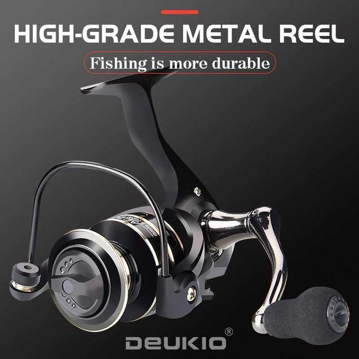 new - reel pancing full metal deukio ac2000 series spinning fishing reel 5.2:1 gear ratio full besi 