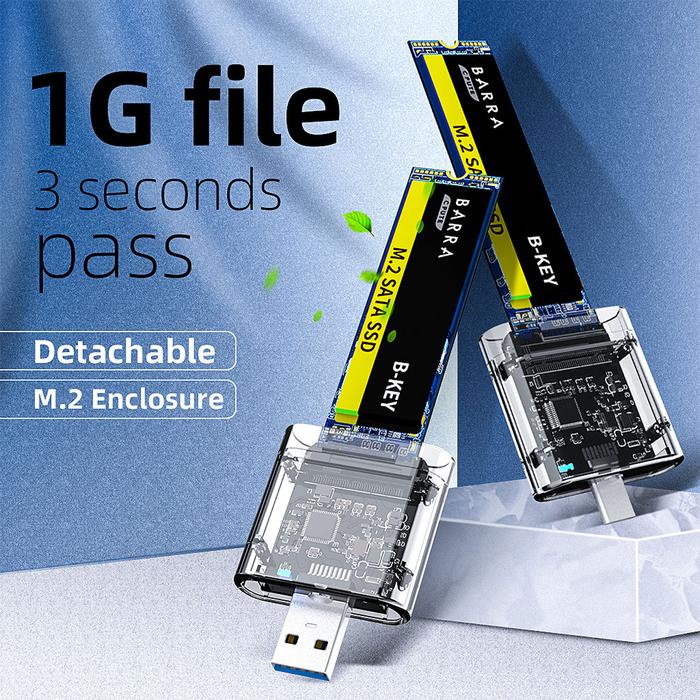 SSD Disk Box M2 To USB 3.0 SSD Adapter M2 SSD CASE SATA Chassis For