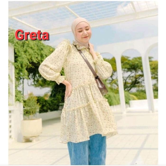 Terbaik Azkia Blouse Zeya Tunic Tunik Haideeorlin ‼Baca Deskripsi‼